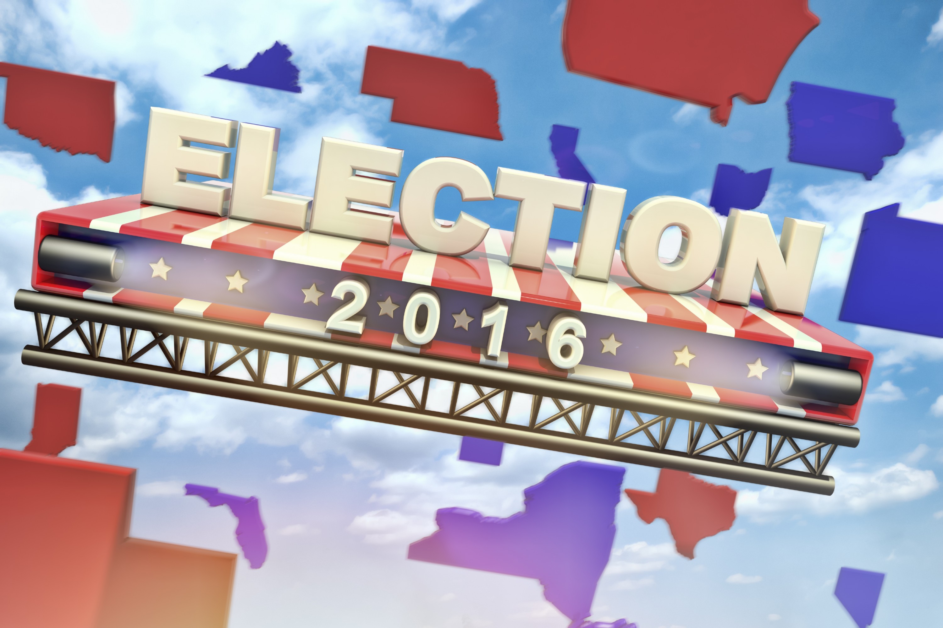 Election 2016 and the states. (iStock Photo)