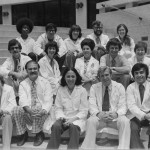 Rheumatologist Dr. Naomi Rothfield, front row center, with some of the first students and others at UConn Health, then known as the UConn Health Center.