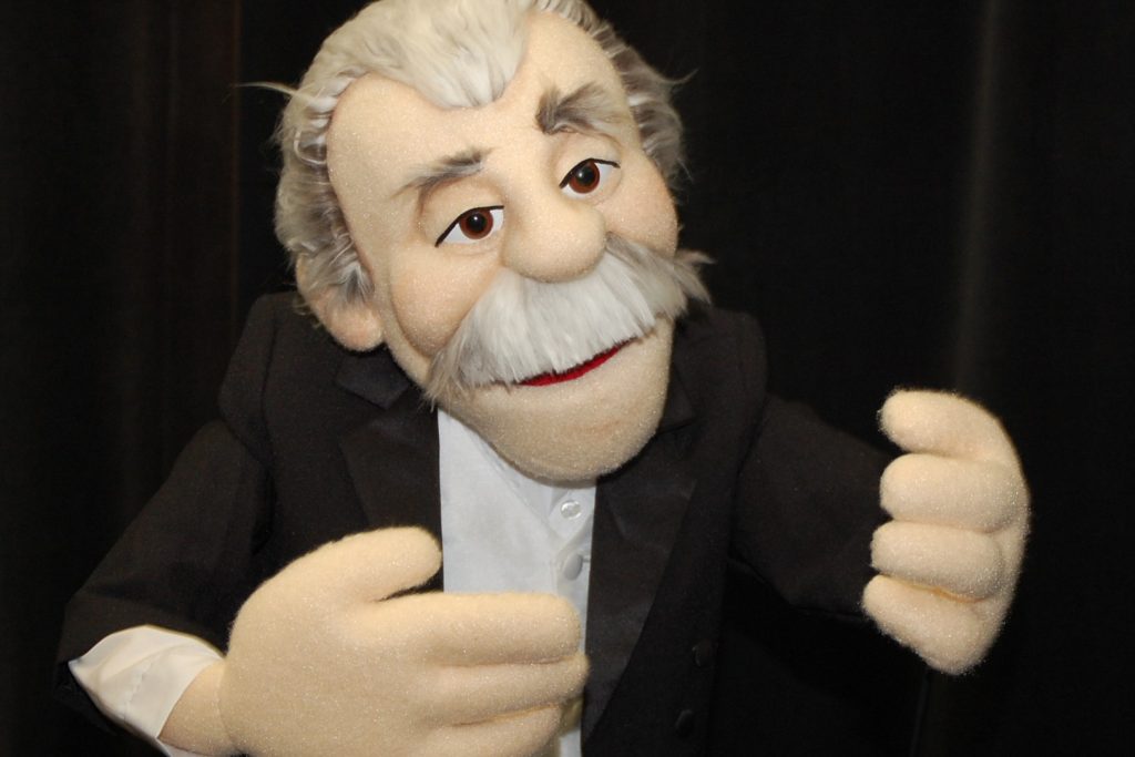 The Arthur Fiedler puppet. (Ken Best/UConn Photo)