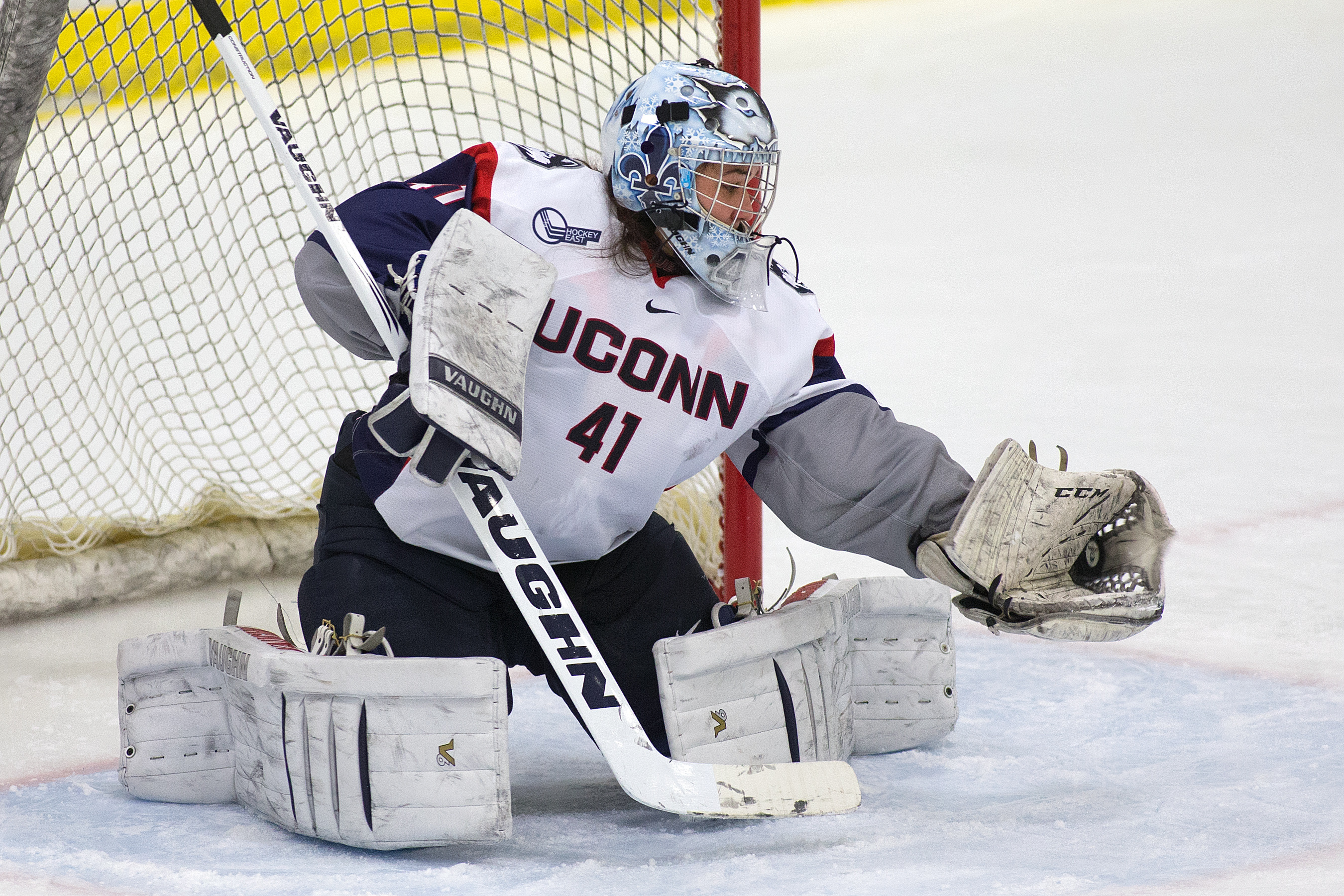 Two-time honoree Annie Belanger was among a select group to earn recognition as one of Hockey East’s Top Scholar Athlete by boasting a 4.0 GPA for the season. (Athletic Communications/UConn Photo)
