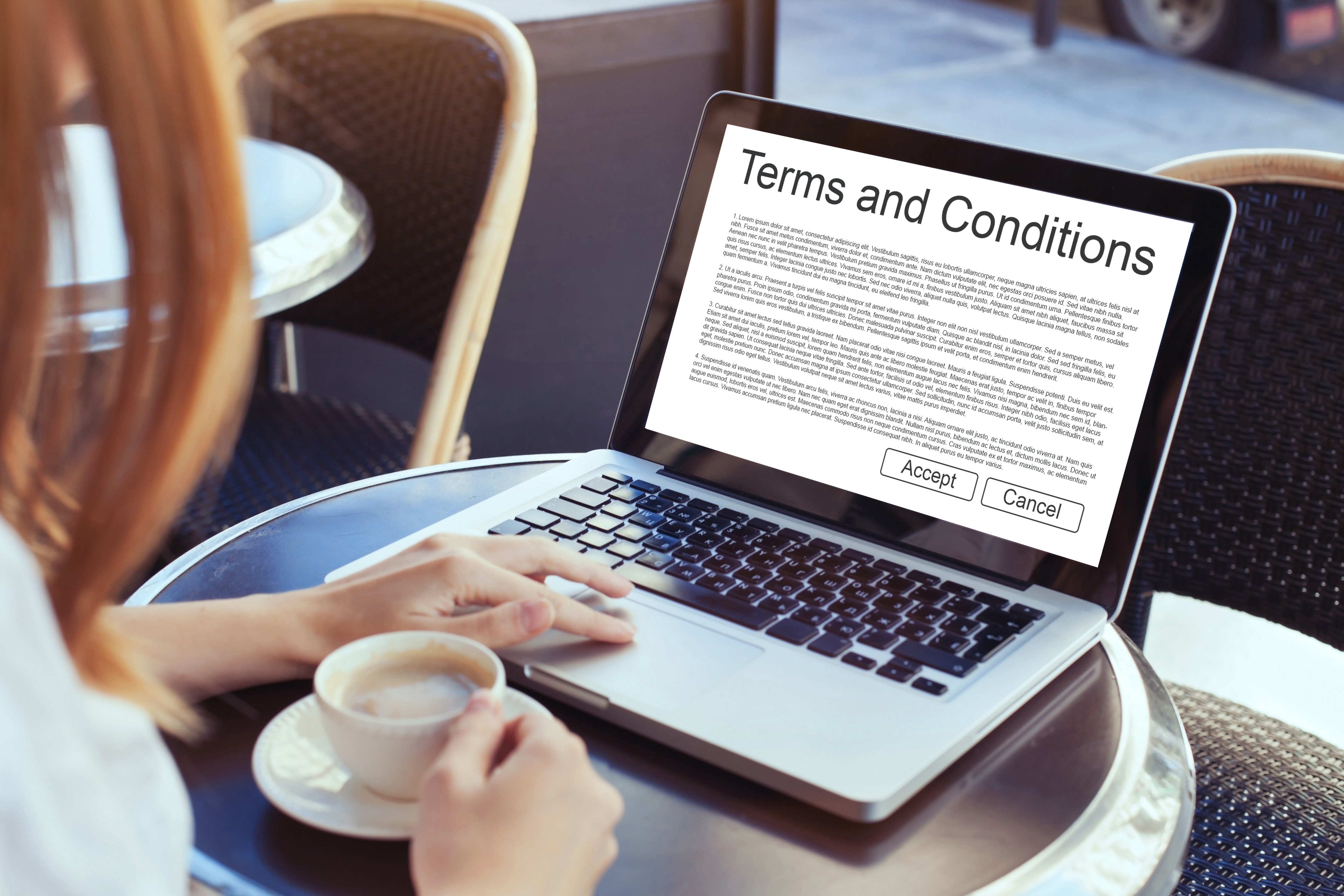 Terms and conditions of use is the concept on the screen of computer. (iStock)