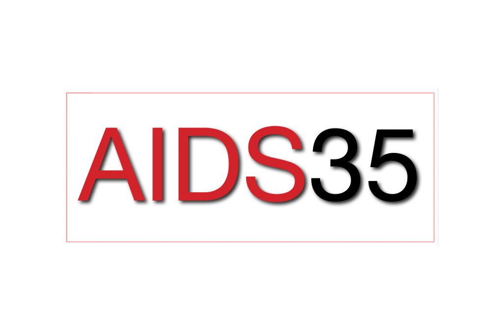 AIDS35 logo.