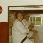 file photo from 1970s two women in fire vehicle