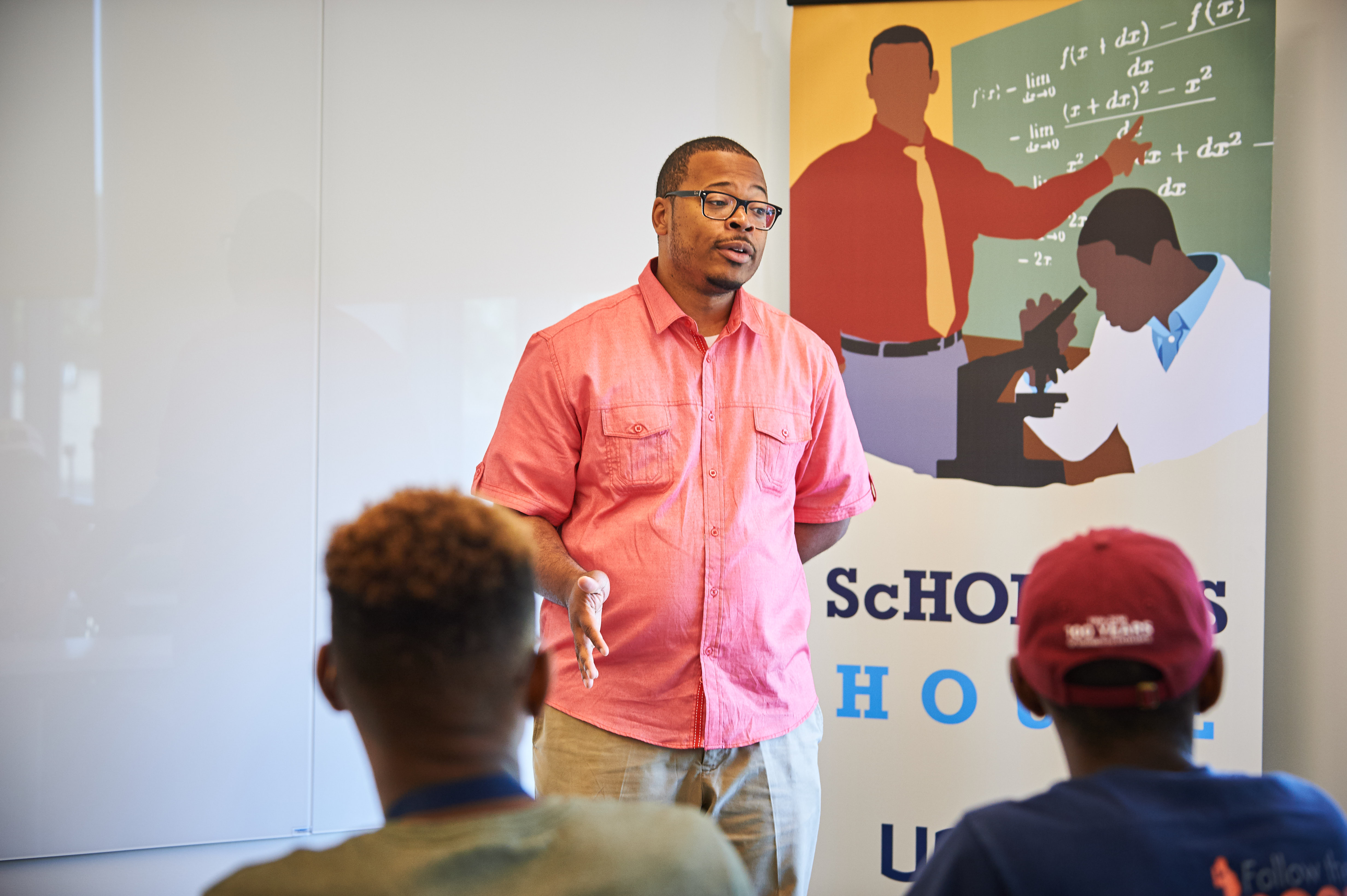 Erik Hines is co-principal investigator on a new NSF-funded research project focused on growing the pipeline of Black males acquiring advanced degrees in the field of engineering. (Photo Credit: Peter Morenus/UConn)