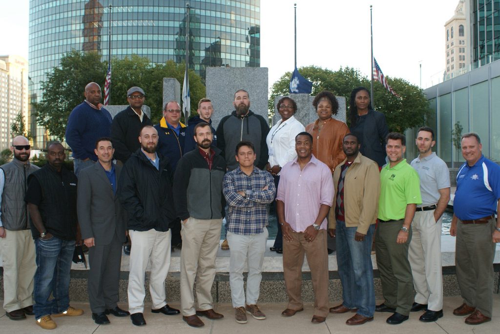 22 veterans graduated from the School of Business; Entrepreneurial Bootcamp for Veterans with Disabilities (EBV), a 10-day program that gives veterans the knowledge, skills and helping hand they need to create their own businesses. (Lisa Ducharme)