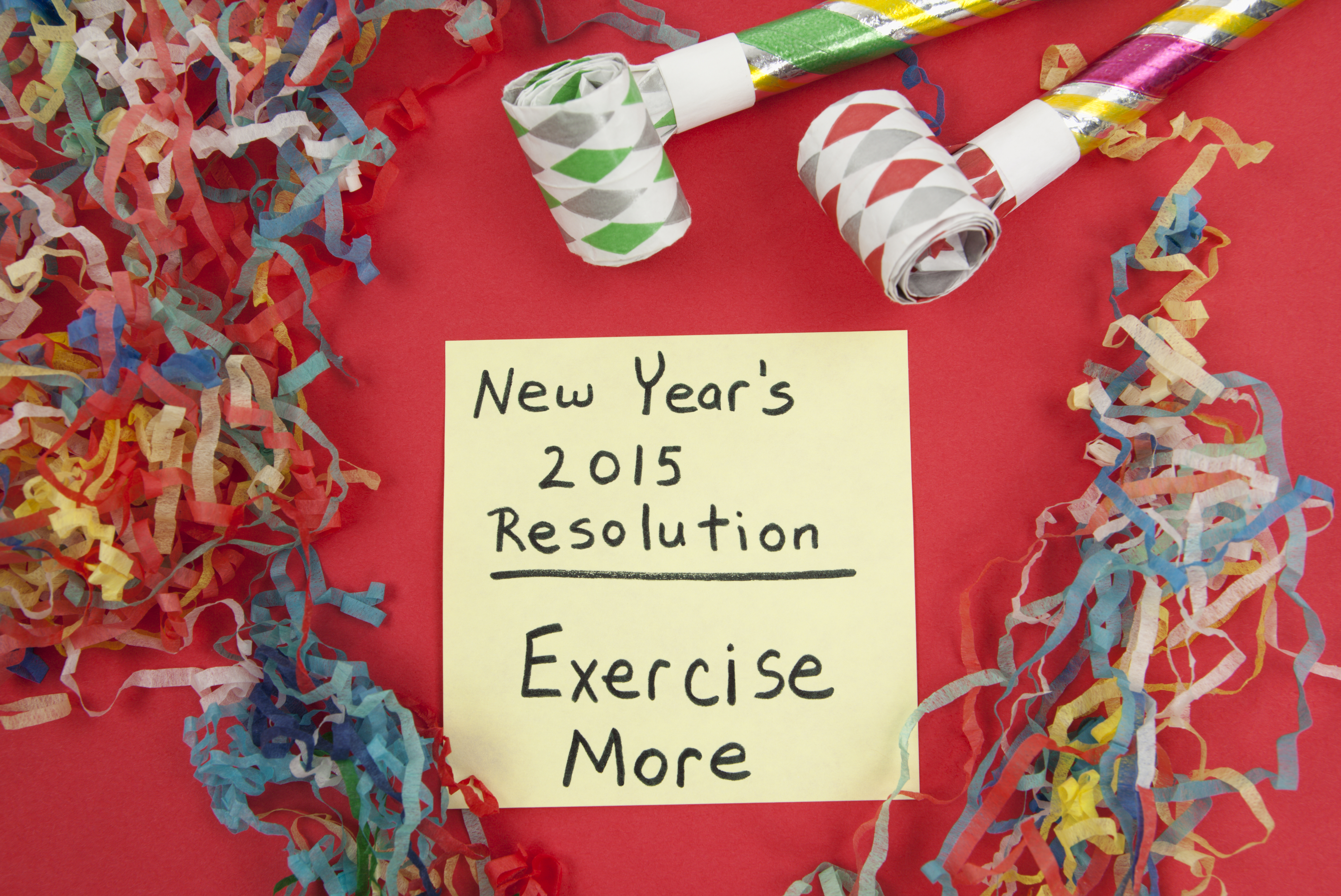 New Year's resolution to exercise more.