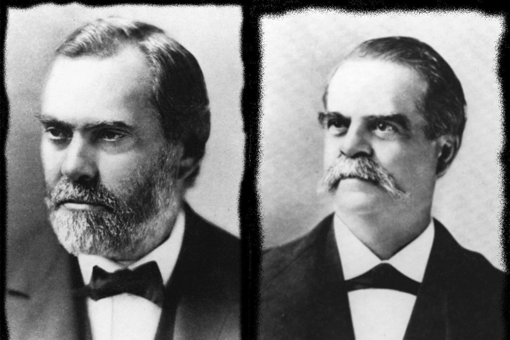 The Storrs brothers. It was on April 21, 1881, that the Connecticut General Assembly accepted an offer of 170 acres of land and $5,000 from brothers Charles and Augustus Storrs, and approved an act creating the Storrs Agricultural School. (Archives & Special Collections, UConn Library)