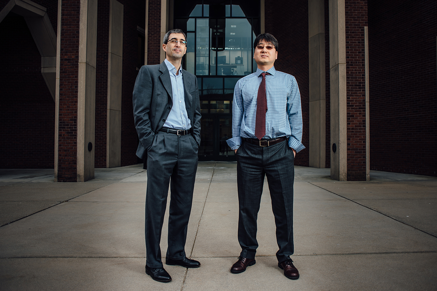 Jose Martinez, left, and Namho Kang have both been presented with highly prestigious awards. (Nathan Oldham/UConn photo)