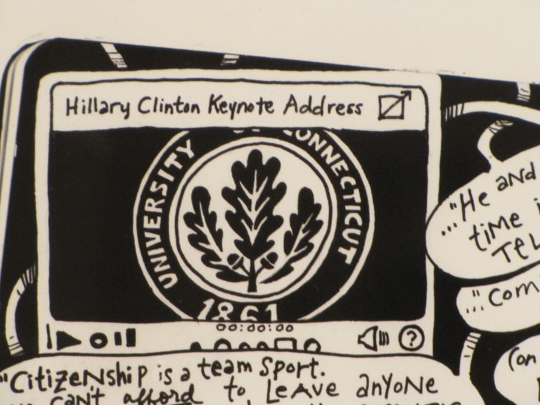 Image Detail of work by Cora Lynn Deibler “Hillary Clinton: Politician”, 2014