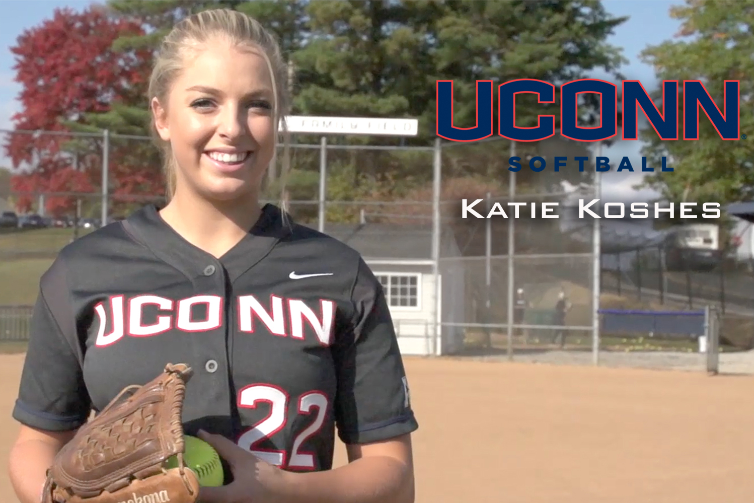 Katie Koshes, freshman softball pitcher. (Athletic Communications Photo)