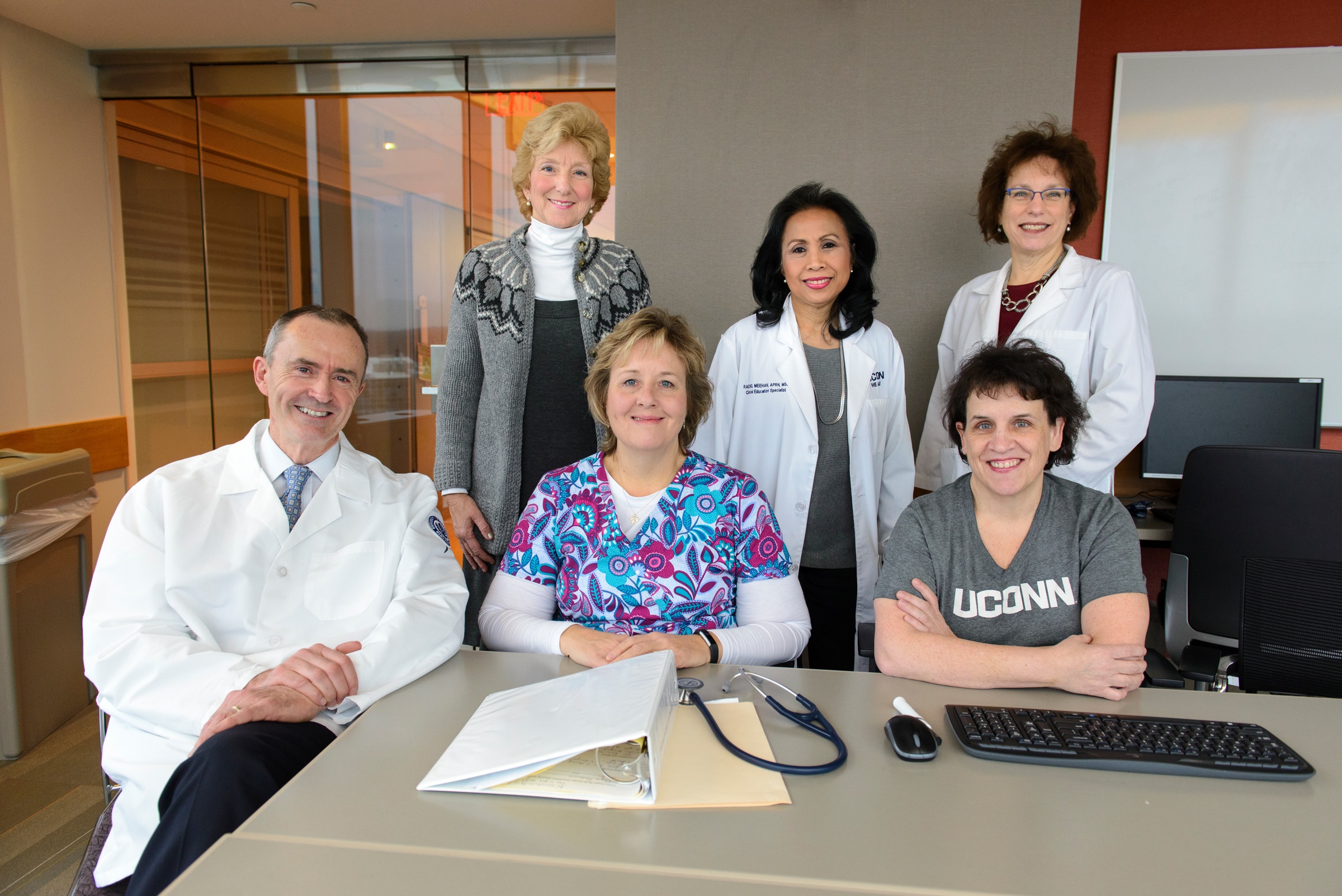UConn Health's new NICHE program's leadership team is bringing together all resources and interdisciplinary staff to further enhance care for older adults 65 years of age and older (Photo: UConn Health/Janine Gelineau).