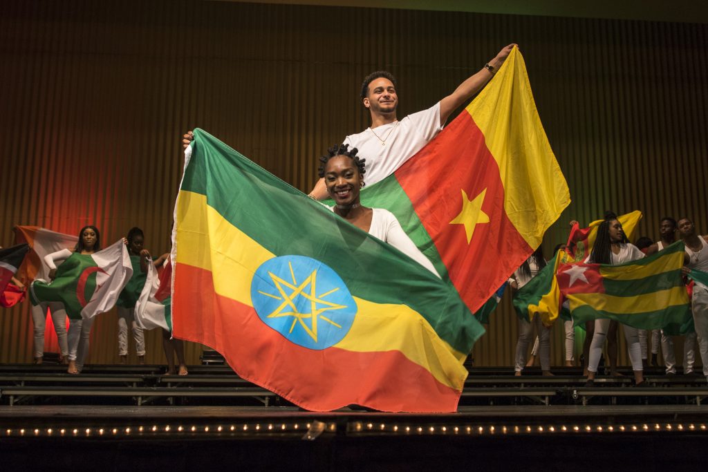 The UConn African Student Association presents a fashion and cultural show, "Road to Zion", in the Jorgensen Center for Performing Arts on Feb. 17, 2017. (Ryan Glista/UConn Photo)