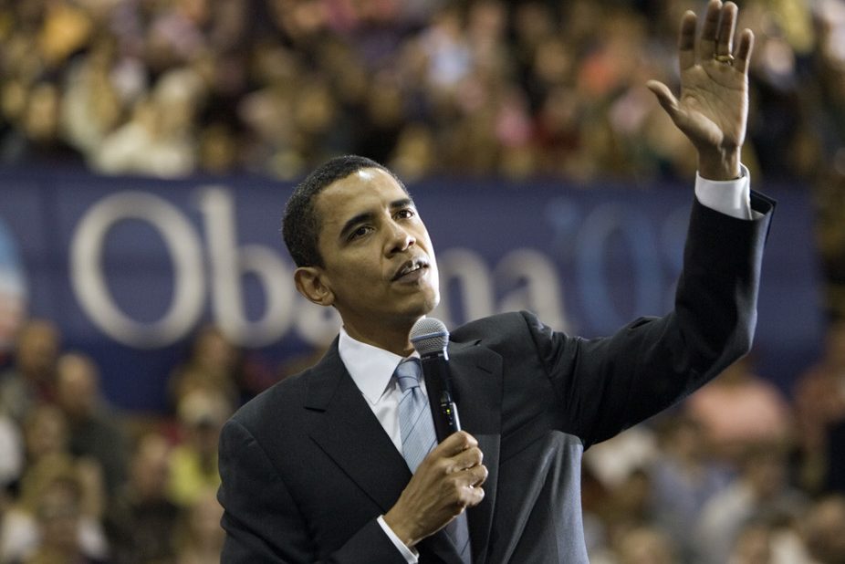 Barack Obama at a campaign stop in 2007. AP Photo/Nati Harnik