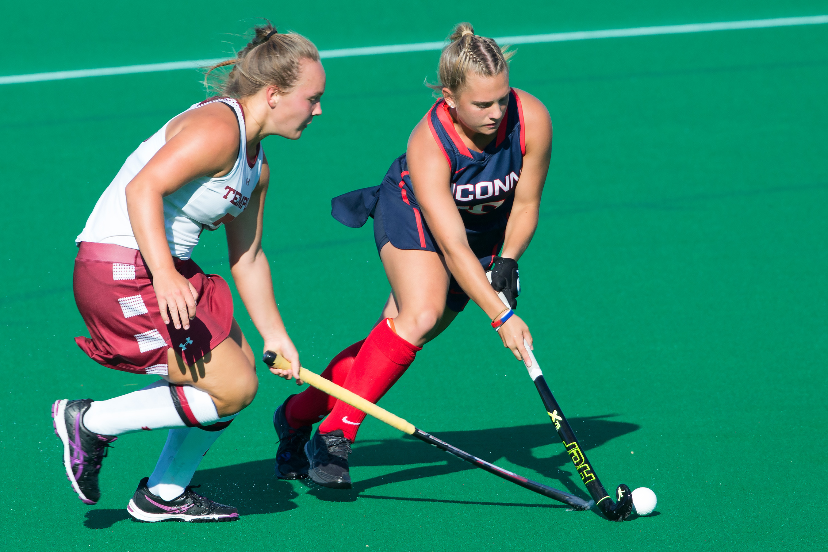 Amanda Collins '18, a standout on the UConn field hockey team, has been selected for the U-21 U.S. Women's National Team. (Stephen Slade '89 (SFA) for UConn)