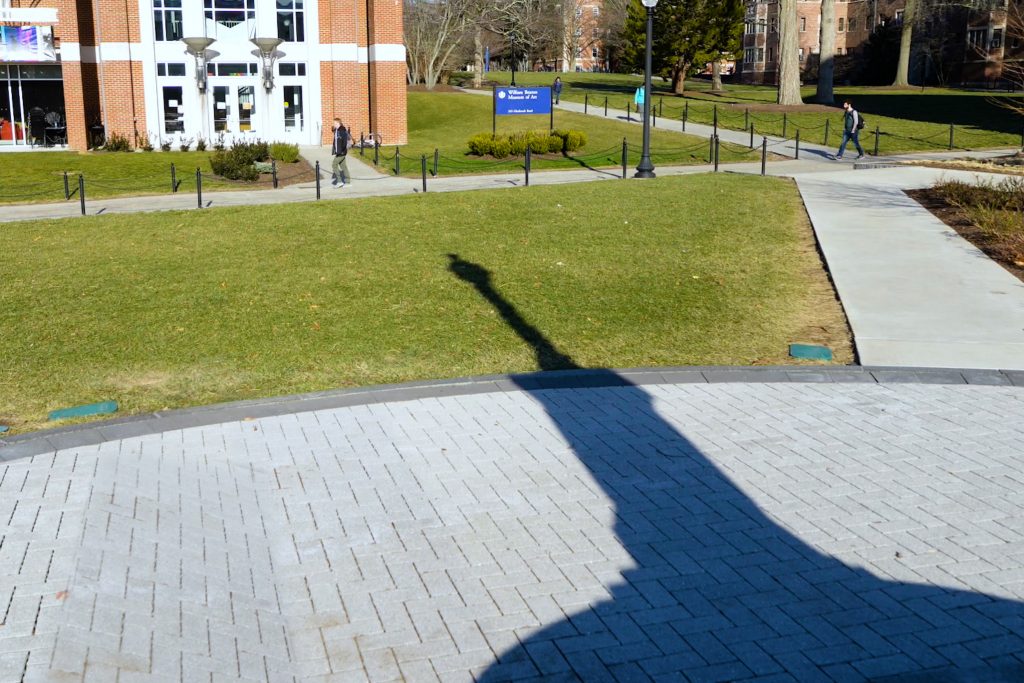 The Waugh sundial at the Storrs campus. (Emily Fitzpatrick/UConn Photo)