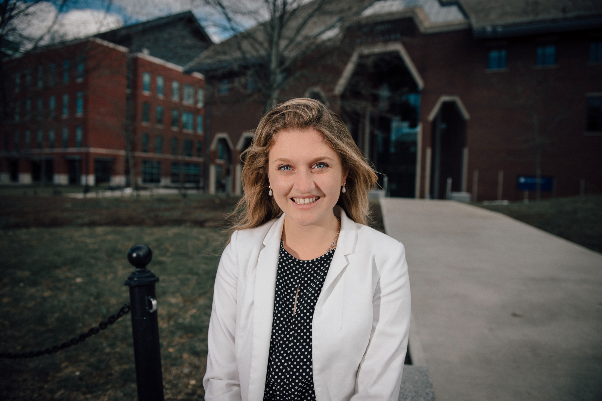 Honors student and marketing major Margo Bailey has been awarded a Fulbright Scholarship to study at the prestigious IE Business School in Madrid, Spain. (Nathan Oldham for UConn)
