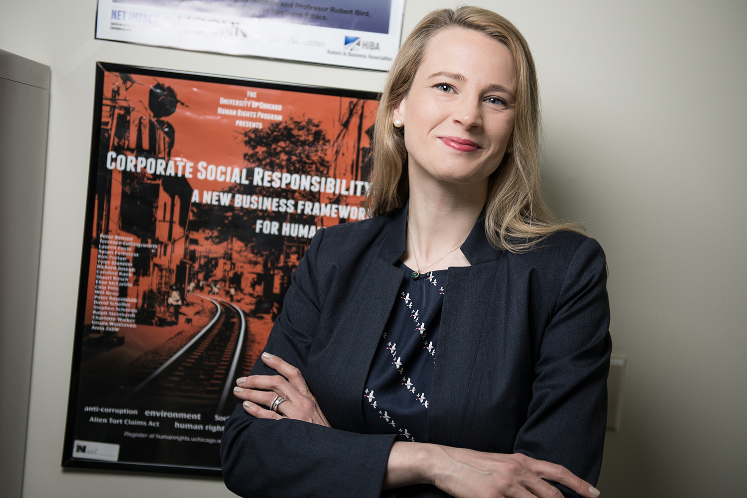 Caroline Kaeb is an Assistant Professor of Business Law and Human Rights at the UConn School of Business, where she holds a joint appointment with the Human Rights Institute and a courtesy appointment with the School of Law. (Nathan Oldham/UConn photo)