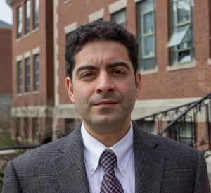 Assistant professor of civil and environmental engineering Arash Esmaili Zaghi. (Christopher LaRosa/UConn Photo)