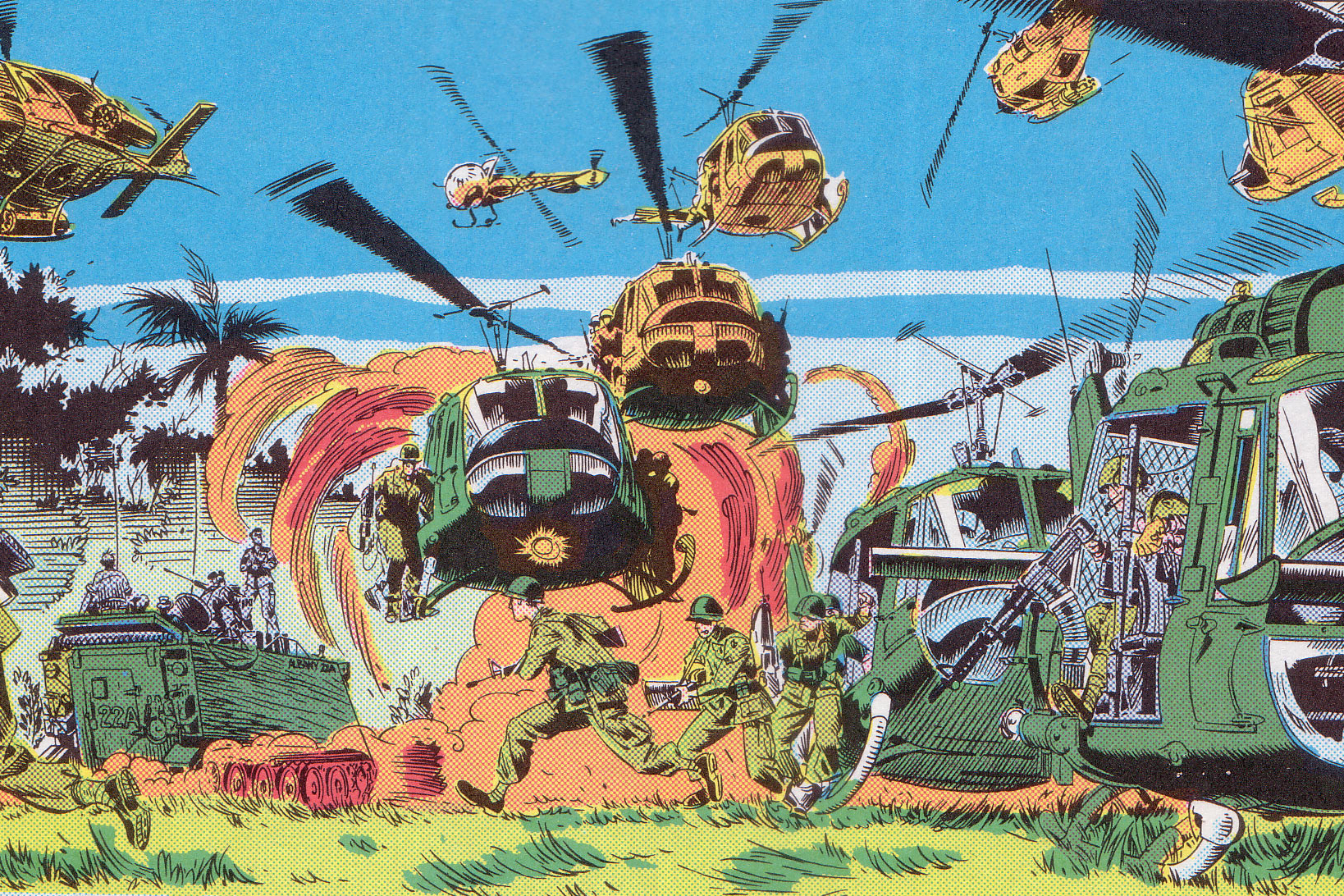 A Panel from the Marvel Comics series ‘The ’Nam.’