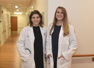 Second-year medical students co-leading the PHR-PSR student chapter are Martina Sinopoli of Southbury and Anastasia Barros of Cheshire (UConn Health/Kristin Wallace).