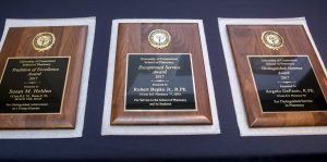 Plaques were presented at the 2017 Awards Banquet and Alumni Reunion.B