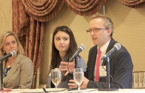 A panel on Primary Care/Ambulatory Care Pharmacy Practice Innovations. (Sheila Foran/UConn Photo)