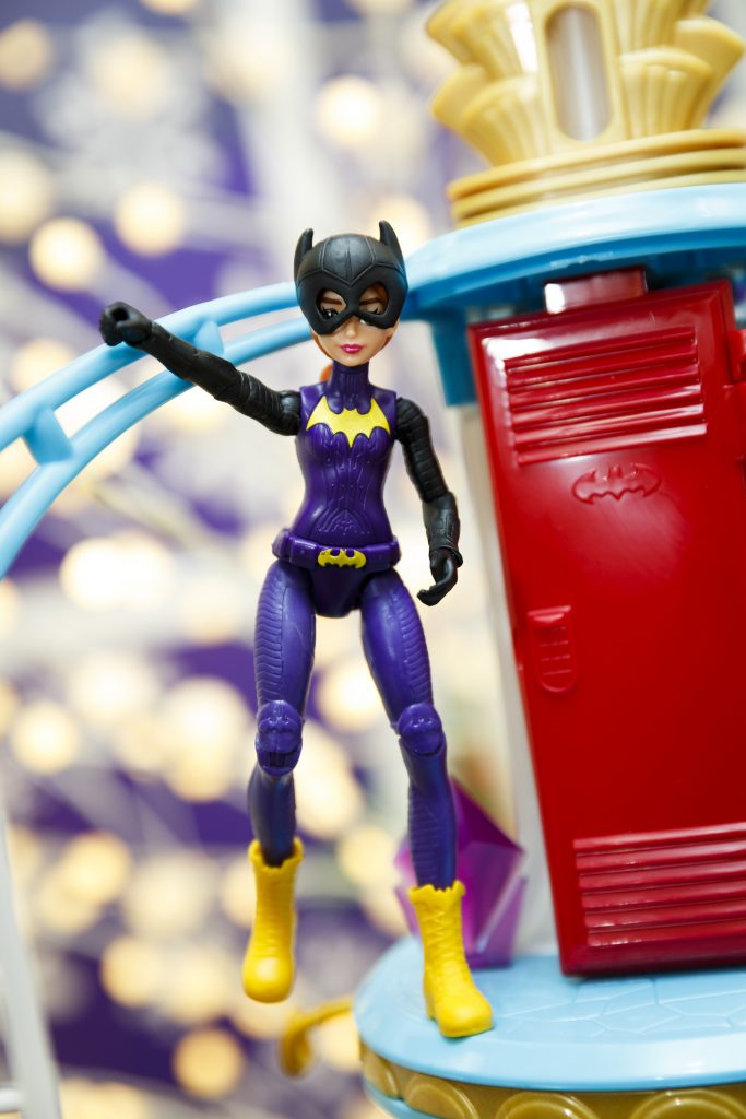 Batgirl from Mattel's DC Super Hero Girls line. The appearance and dress of the new generation of fashion doll characters is a departure from Barbie’s idealized image. (Photo by Tristan Fewings/Getty Images)
