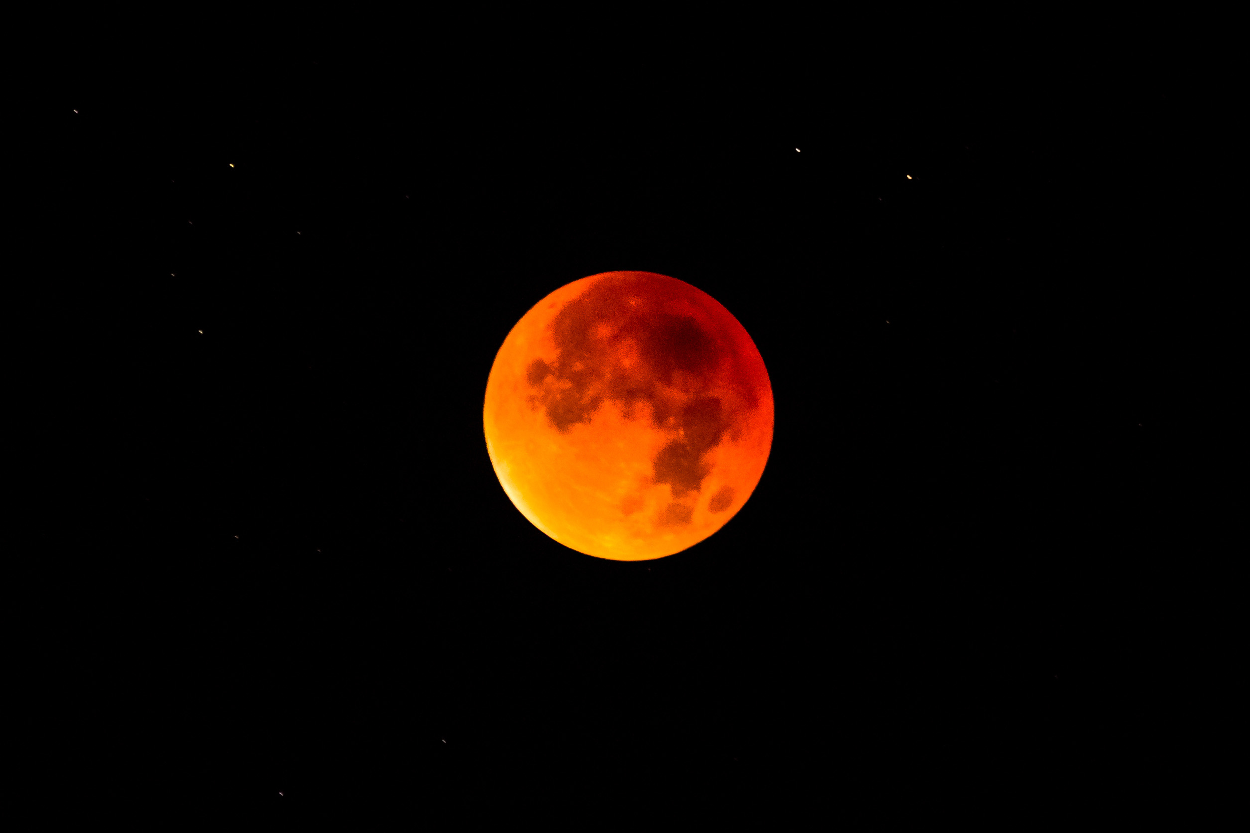 Blood moon during a lunar eclipse. (Shutterstock Photo)