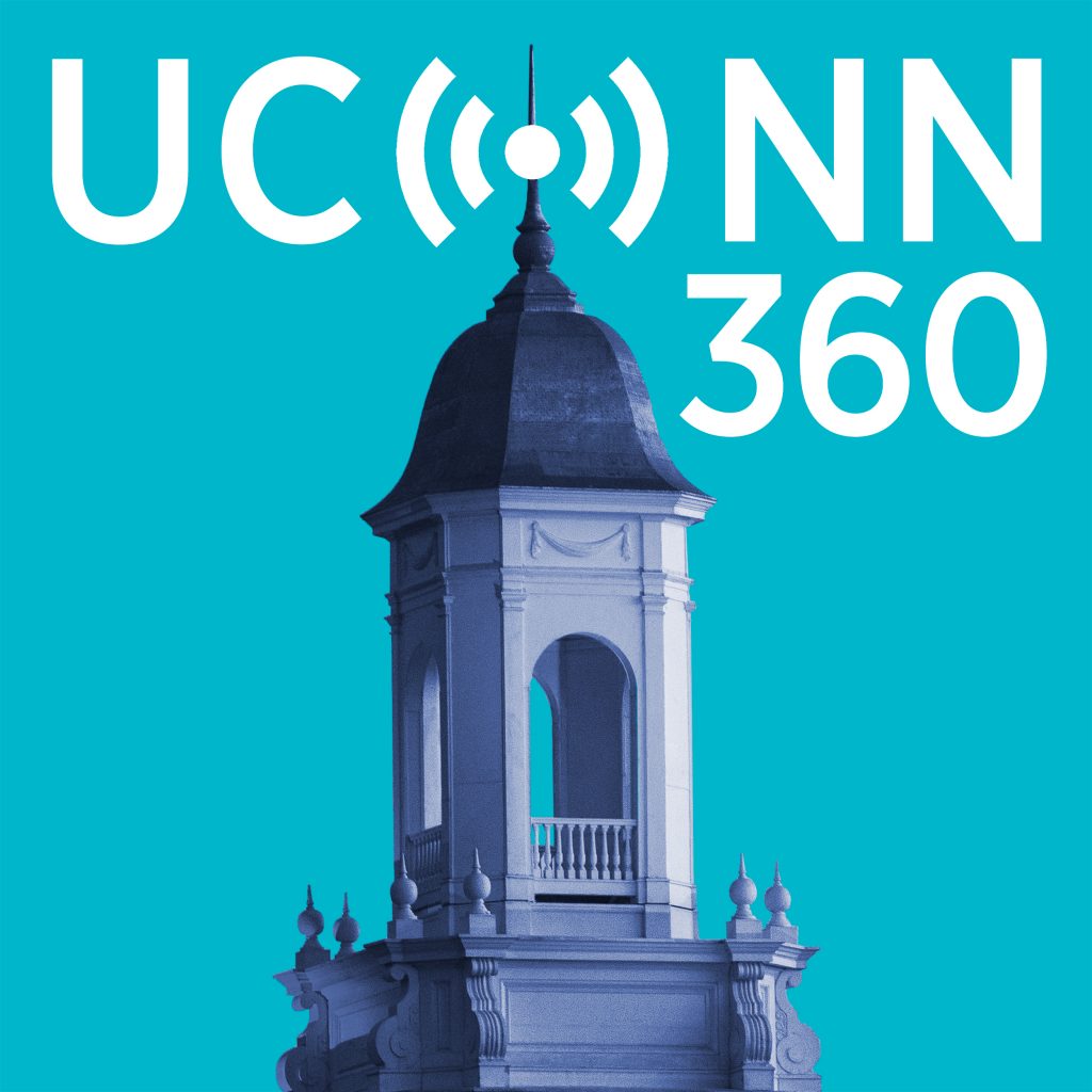 UConn 360 podcasts logo.
