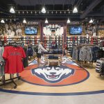 Interior view of the UConn Bookstore on Hillside Road. (Sean Flynn/UConn Photo)
