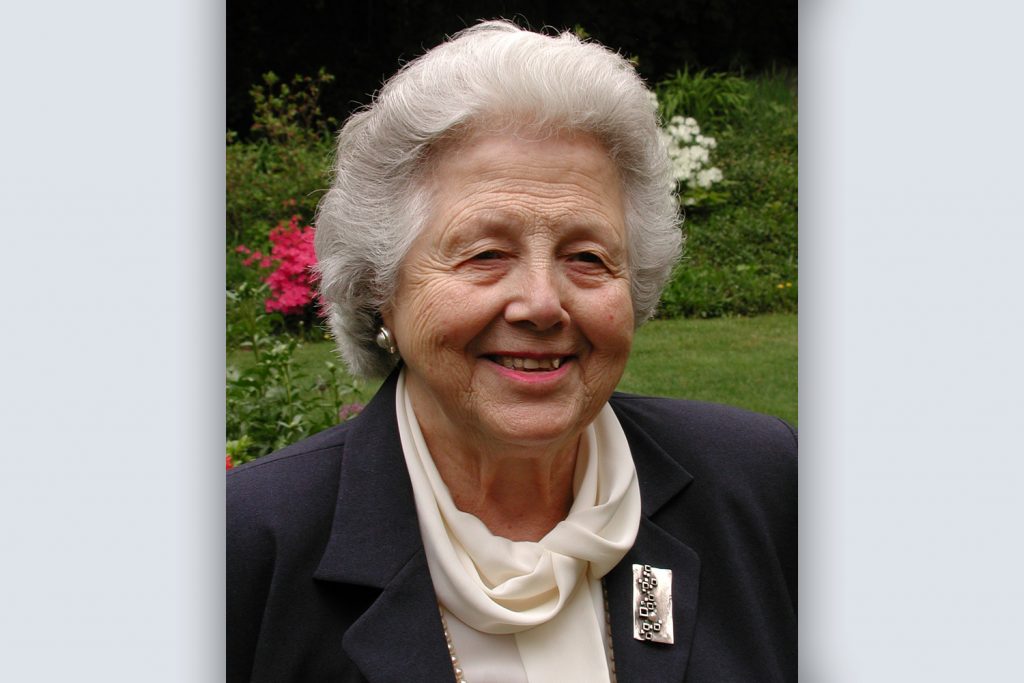 Headshot of Emiliana Pasca Noether, a faculty member of the Department of History from 1968 until her retirement in 1987.