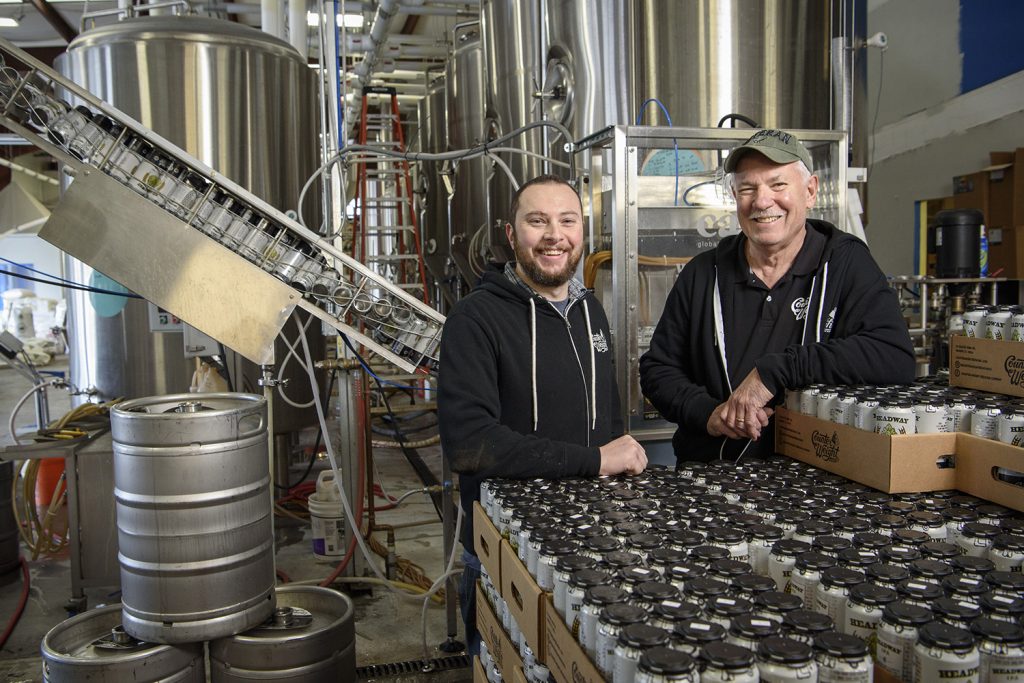 The Pastyrnaks of Counter Weight Brewing Co., just one of 1,284 businesses the CTSBDC helped in 2017 alone. (Connecticut Small Business Development Center)