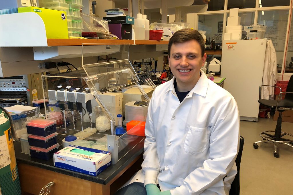 Colin Cleary, a first year doctoral student in UConn's Department of Physiology and Neurobiology (PNB) (Photo provided by Colin Cleary).