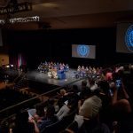 A view of the School of Fine Arts Commencement ceremony at the Jorgensen Center for the Performing Arts on May 5. (Peter Morenus/UConn Photo)