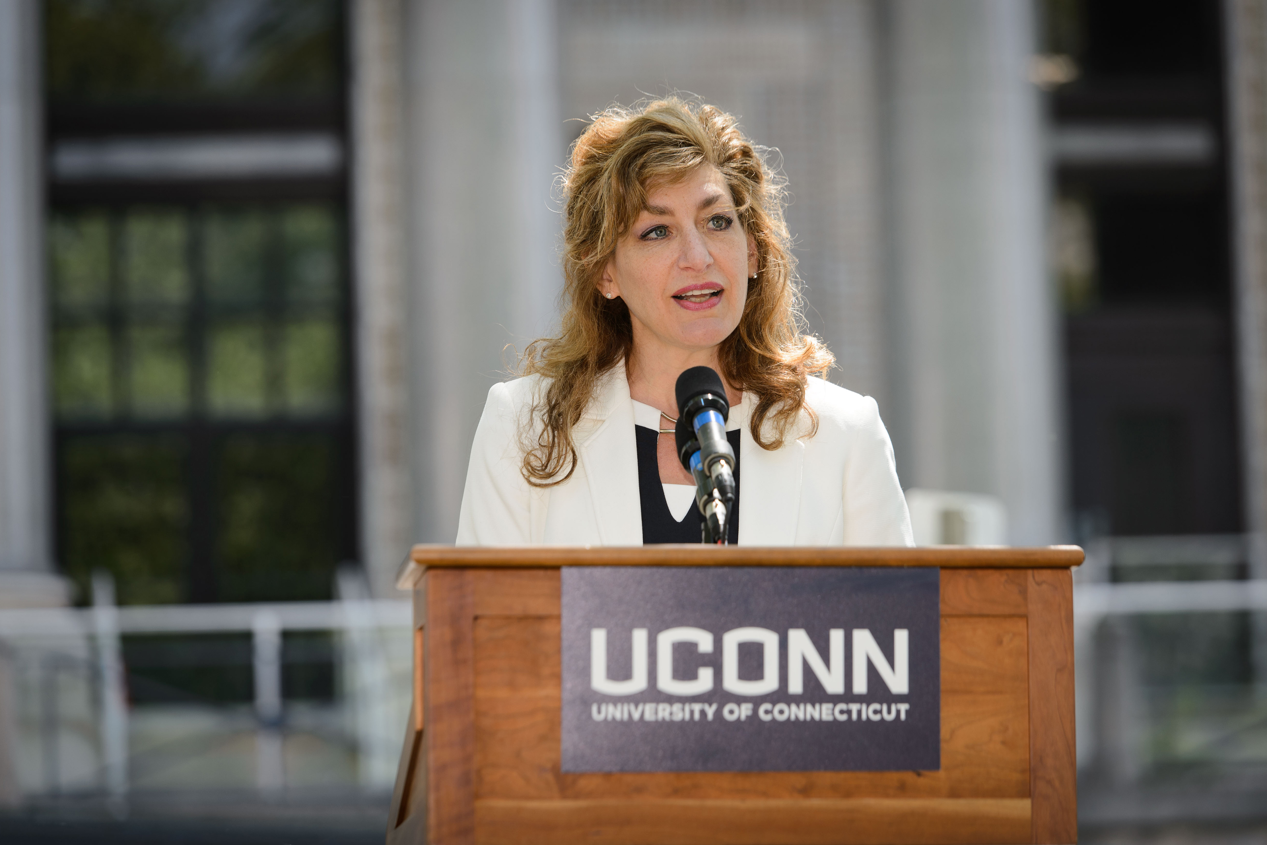 President Susan Herbst will step down in summer 2019, after eight years as president of the University of Connecticut. (Peter Morenus/UConn File Photo)