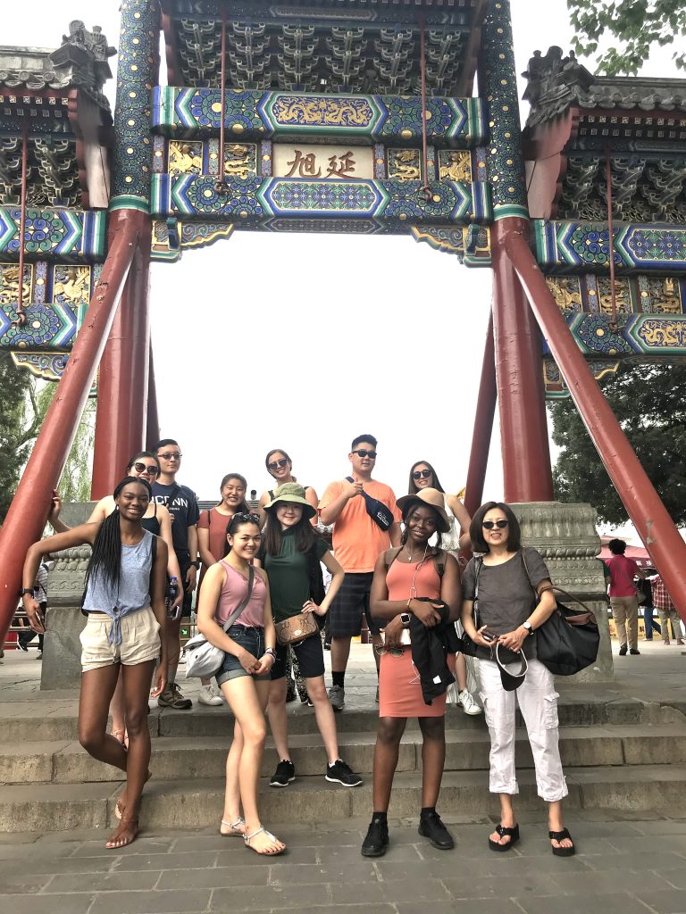 UConn students at Beijing Summer Palace