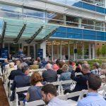 Governor Dannel Malloy speaks during the dedication of the Engineering & Science Building on June 11, 2018. (Peter Morenus/UConn Photo)