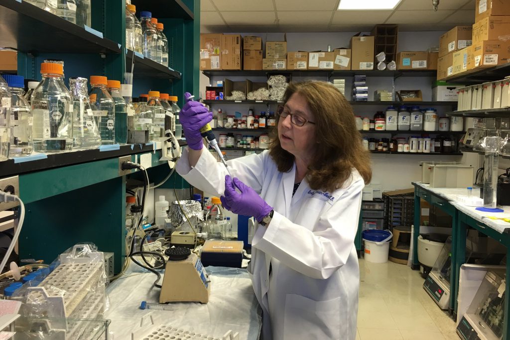 Dr. Emily Germain-Lee in the lab. (Photo: Lab of Dr. Germain-Lee)