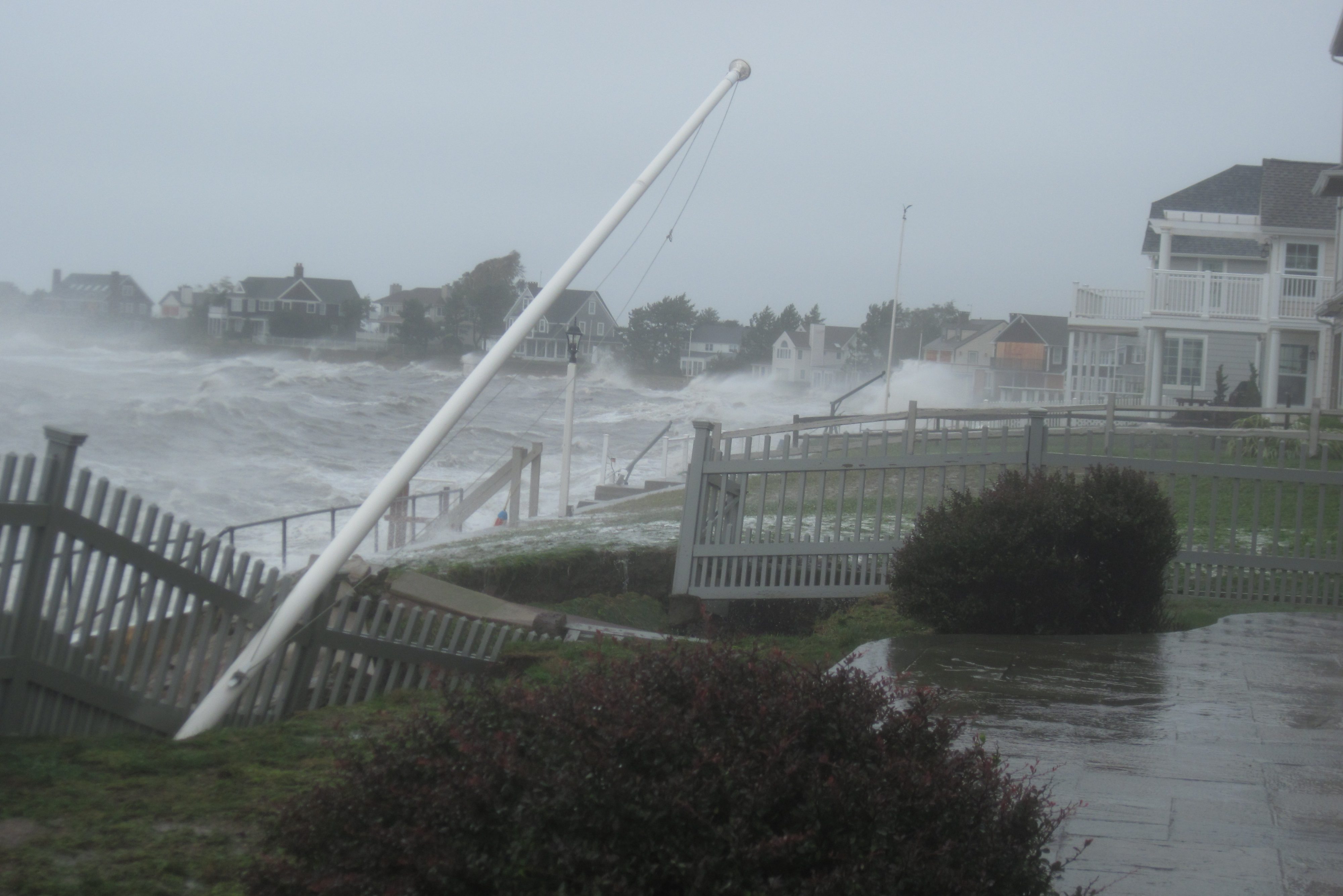 Hurricane Irene slams the Connecticut coast. (CT DEEP)