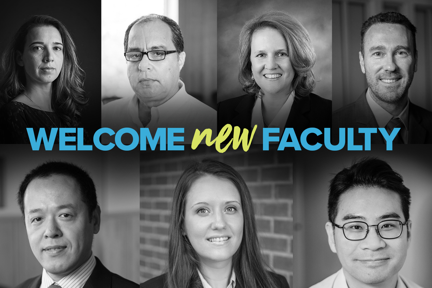 Top row, from left: Alina Lerman, Alexander Amati, Heidi Bailey, Stephen Brown. Bottom row, from left: Wei Chen, Redona Methasani ’18 Ph.D., Jo (Kyoungjo) Oh.