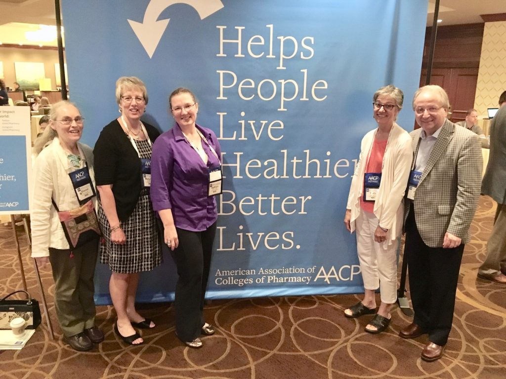 Phil Hritcko with members of the UConn Pharmacy team at AACP's Annual Meeting