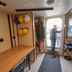 Dry laboratory space aboard the R/V Connecticut. (Peter Morenus/UConn Photo)