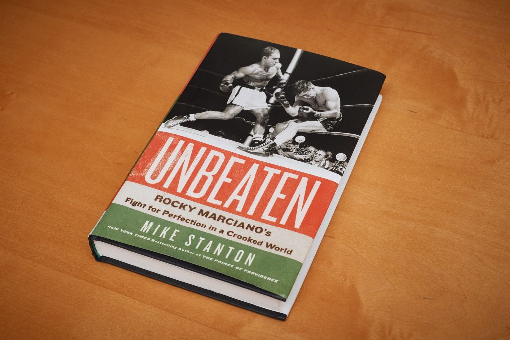 "Unbeaten: Rocky Marciano's Fight for Perfection in a Crooked World" by Mike Stanton. (Peter Morenus/UConn Photo)