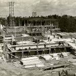 Wilbur Cross Building under construction in 1938. (University Library Archives & Special Collections)
