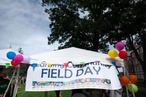 The ninth annual Learning Communities Field Day took place on the Great Lawn between Beach Hall & the Austin Building on Sept. 22, 2018. (Defining Studios Photography for UConn)