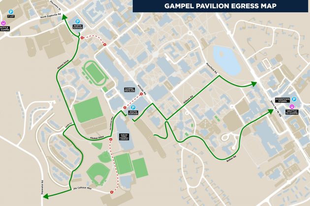 New Traffic Patterns For Basketball Games at Gampel - UConn Today