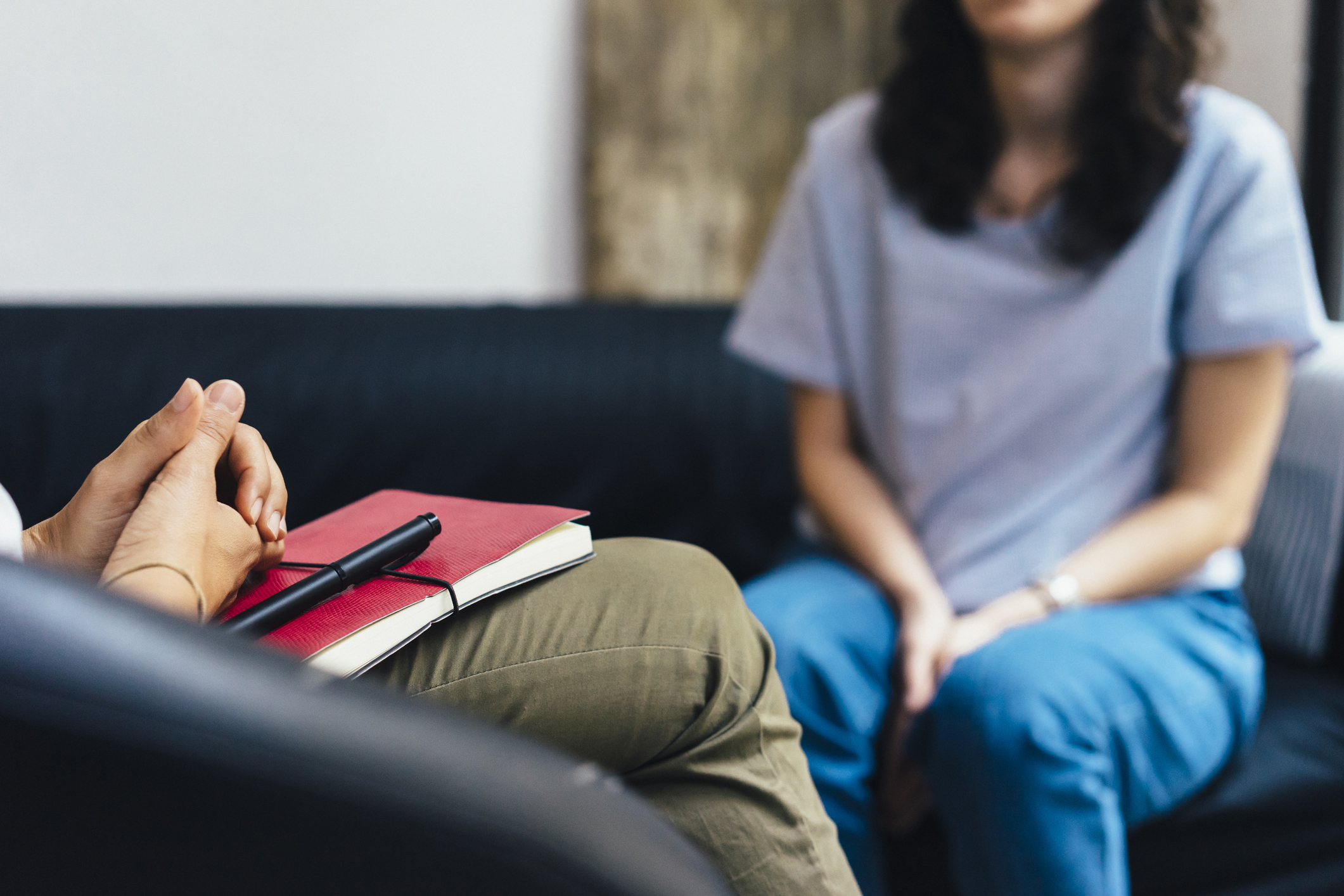 Woman during a therapy session. (Getty Images)