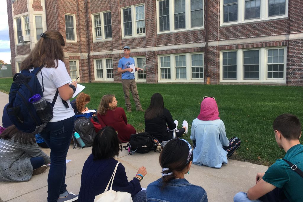 A service learning course enlists students to help the state's communities respond and adapt to climate change through the UConn Climate Corps. (Chet Arnold/UConn Photo)