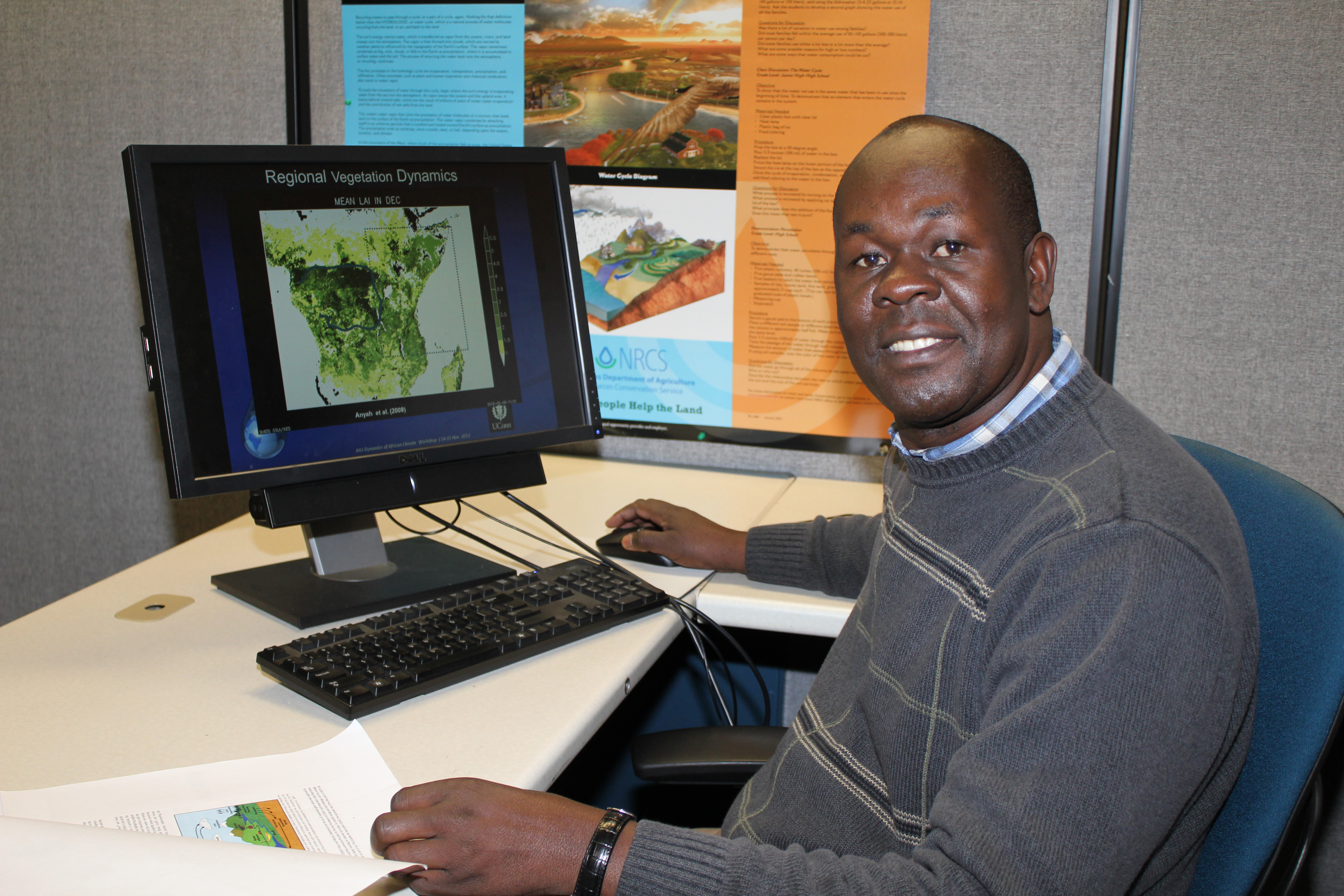 Richard Anyah, associate professor of natural resources and the environment. (Kevin Noonan/UConn Photo)