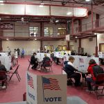 Polls opened at 6 a.m. this morning, and are open throughout the day. (Lucas Voghell ’20 (CLAS)/UConn Photo)